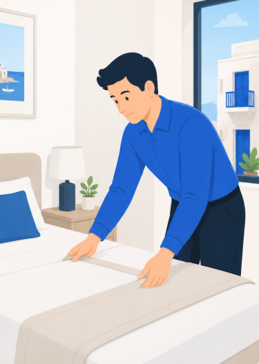 Property cleaning and bed preparation